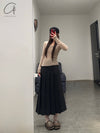 SWAYING 24 Autumn and Winter Low Round Neck Wool Bottoming Shirt SW-SW24AW1T22-TUO Camel SW24AW1T22